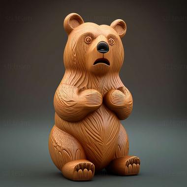 3D model Senya bear famous animal (STL)